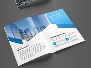 大气蓝色企业形象宣传画册 专业模板与设计素材全攻略